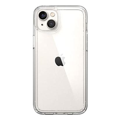Speck Clear iPhone 14 Plus Case - Drop Protection, Scratch Resistant Dual Layer Slim Phone Case for 6.7 Inch iPhones 14 Plus - Anti-Yellowing & Anti-Fade Case - GemShell - color: Clear/Clear