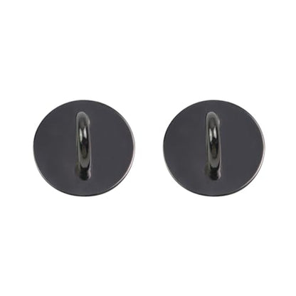 Phone Charm Hook Adhesive Phone Finger Grip Hook, Round - style: Round, Black