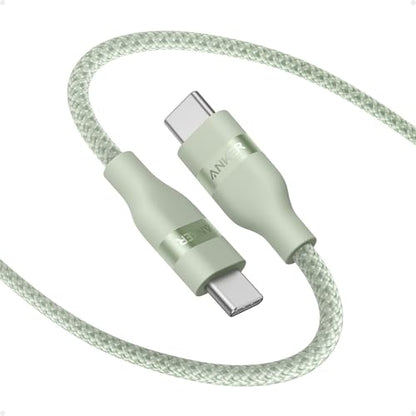 Anker Nano USB C to USB C Cable, 240W Fast Charging Cable (Green, 3ft) - color: Green, size: 3ft