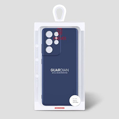 X-level for Samsung Galaxy S21 Ultra Case Slim Fit Soft TPU Super Ultra-Thin [Guardian Series] Phone Back Cover Light Protective Matte Finish Coating Case for Samsung S21 Ultra-Navy Blue - color: Navy blue