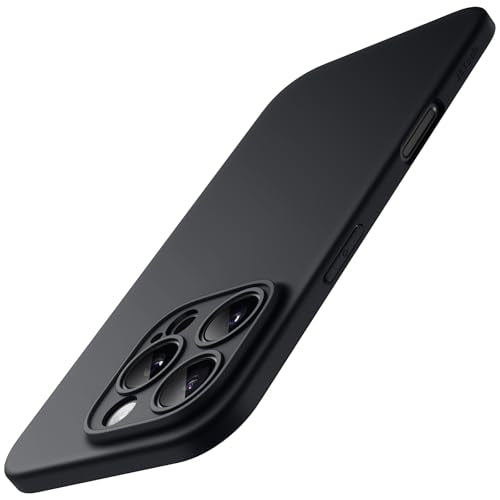 JETech Slim Case for iPhone 16 Pro, Black Titanium | Camera Lens Protection, Ultra-Thin Matte Finish, Lightweight Minimalist Design - color: Black Titanium, size: iPhone 16 Pro