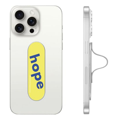 Momostick Premium Flatstick Collection, Slim Phone Grip and Stand, Adjustable Finger Loop Holder for All Smartphones, Universal and Pocket-Friendly Selfie Stand - color: Hope