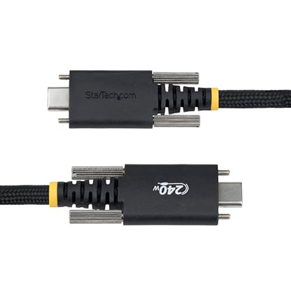 StarTech 10ft/3m USB-C to USB-C Screw Locking Cable (S2CEPR3M-USBSL-CABLE) - size: 10 ft
