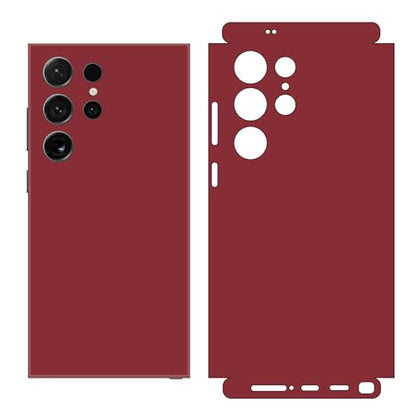 2 Pack Skin Wraps Compatible with Samsung Galaxy S24 Ultra (Red) - color: Red