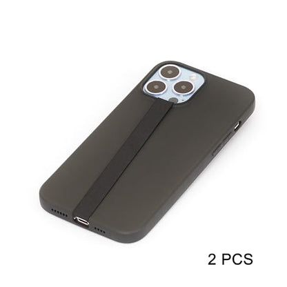 TFY Non-Slip Elastic Hand Strap Holder for Smartphones Universal 2 pcs - color: Black