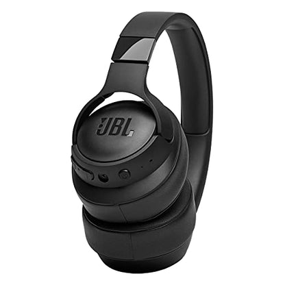 JBL Tune 710BT Wireless Over-Ear - Bluetooth Headphones with Microphone, 50H Battery, Hands-Free Calls, Portable (Black), Medium - color: Black, style: Headphones