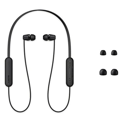 Sony WI-C100 Wireless in-Ear Bluetooth Headphones with Built-in Mic, Blue - color: Blue, size: One Size