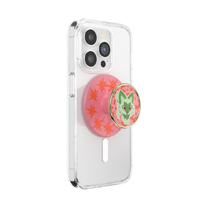 PopSockets Phone Grip for MagSafe, Magnetic Holder- Sprigatito Stretch - color: Sprigatito Stretch, style: MagSafe