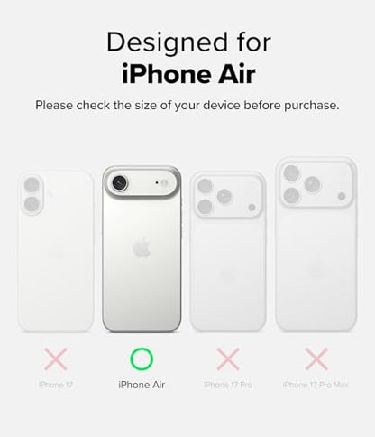 Ringke for iPhone Air Camera Lens Protector [Camera Lens Frame Glass Black] - size: iPhone Air