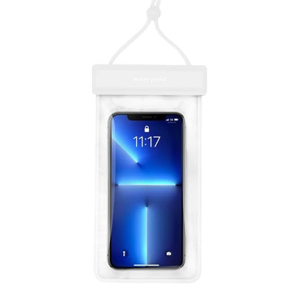 Waterproof Cell Phone Pouch Protective Travel Accessories White | Waterproof Mobile Phone Holder Dry Bag for Women Men Summer Vacation Beach Pool Cruise Outdoor Adventure - color: White