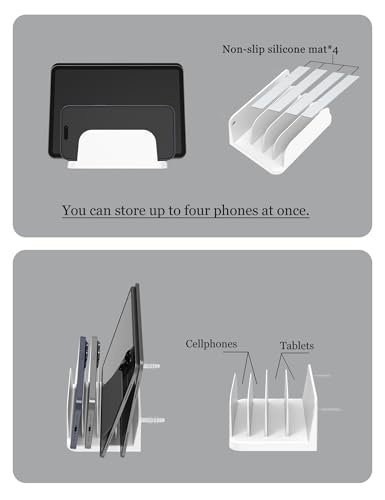 Wall Mount Phone Holder, (White) - color: White