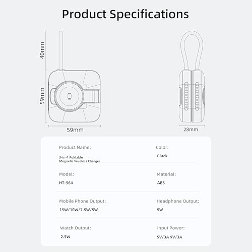 3-in-1 Wireless Charging Station, iPhone Watch AirPods