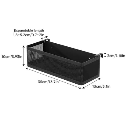 Bedside Caddy Shelf for Bunk Bed, Black, L13.78in*W5.12in*H3.94in - color: Black, size: L13.78in*W5.12in*H3.94in