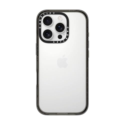 CASETiFY for iPhone 16 Pro Case - Impact Clear Black | Slim Fit | 8.2 ft. 4X Military Grade Drop Protection | Black - color: Clear Black, size: Iphone 16 Pro (6.3")