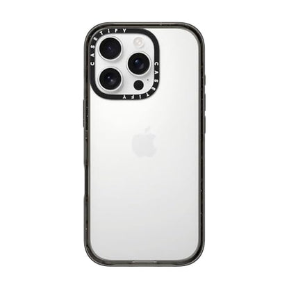 CASETiFY for iPhone 16 Pro Case - Impact Clear Black | Slim Fit | 8.2 ft. 4X Military Grade Drop Protection | Black - color: Clear Black, size: Iphone 16 Pro (6.3")