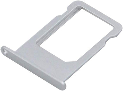 MMOBIEL SIM Card Slot Tray Holder Replacement Compatible with iPhone 5S/SE 2016 - Incl. SIM Pin - Silver