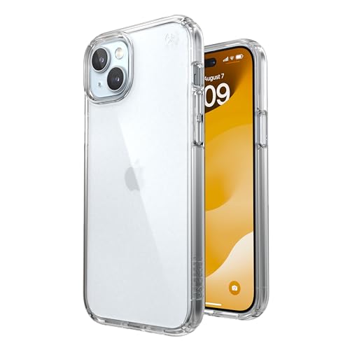 Speck Clear iPhone 14 Pro Case - Drop Protection, Scratch Resistant Dual Layer Slim Phone Case for 6.1 Inch iPhones 14 Pro - MagSafe Compatible - Anti-Yellowing - Presidio Perfect - Clear - color: Clear