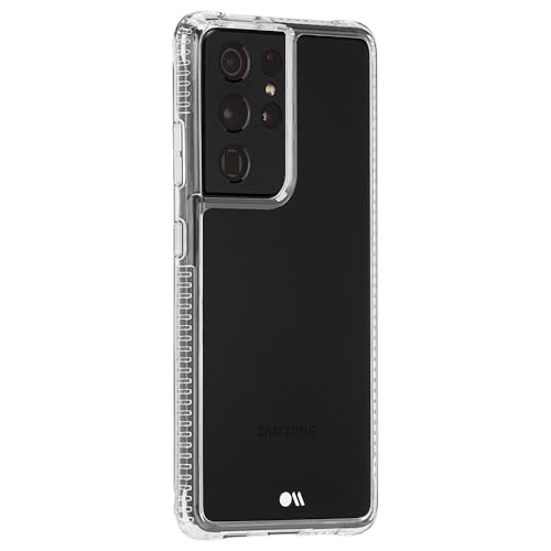 Case-Mate - Tough Plus - Case for Samsung Galaxy S21 Ultra 5G - 15 ft Drop Protection - 6.8 inch - Clear - color: Clear Plus