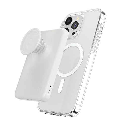 PopSockets PowerPack Phone Charger with MagSafe- White - color: White