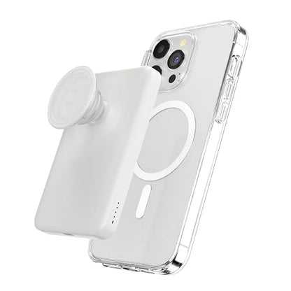 PopSockets PowerPack Phone Charger with MagSafe- White - color: White