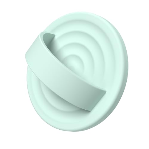 Magnetic Phone Grip for MagSafe, Silicone Ring Grip, Mint Green - color: Mint Green