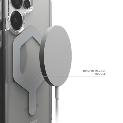 URBAN ARMOR GEAR UAG Designed for Samsung Galaxy S25 Ultra Case 6.9" Plyo Pro - Compatible with Magnetic Charging Transparent Rugged Military Drop Tested Protective Cover, Ice/Silver - color: Plyo Pro - Ice/Silver