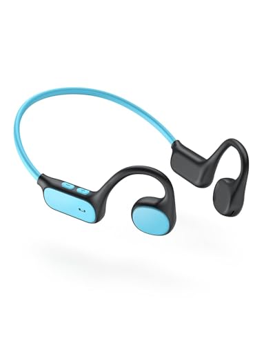 iClever OWS01 Kids Bluetooth Headphones, Air Conduction Open Ear Headphones - color: Blue