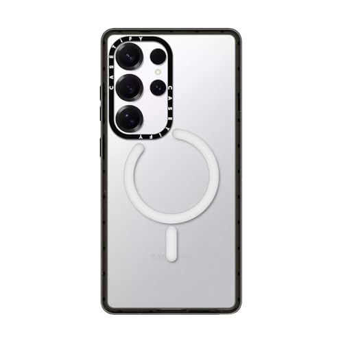 CASETiFY for Galaxy S25 Ultra Case - Impact Magnetic Clear Black | Wireless charging and MagSafe compatible | 8.2 ft. 4X Military Grade Drop Protection | Black - color: Clear Black, size: Galaxy S25 Ultra (6.9")