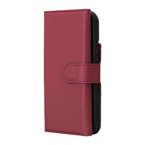 Bayelon Wallet Case for iPhone 15 Pro Max, Trifold Leather Wallet, Detachable Magnetic Flip Folio Cover, Card Holder, iPhone 15 Pro Max Wallet Case, MagSafe Compatible, RFID Blocking (Burgundy) - color: Burgundy, size: iPhone 15 Pro Max
