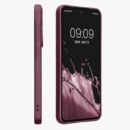 kwmobile Case Compatible with Samsung Galaxy A55 5G Case - Soft Slim Metallic TPU Silicone Cover - Metallic Lavender - color: Metallic Lavender, size: Galaxy A55 5G