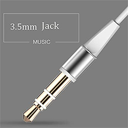 Long Cord Wired Earbuds Without Mic for TV Watching - size: 5FT White with Microphone
