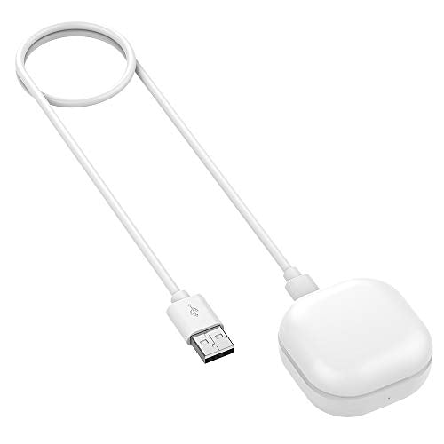 Wired Charging Case for Galaxy Buds Live SM-R180, Replacement Charger Case Cover with 3.3ft USB-C Cable for Samsung Earbuds (White) - color: White