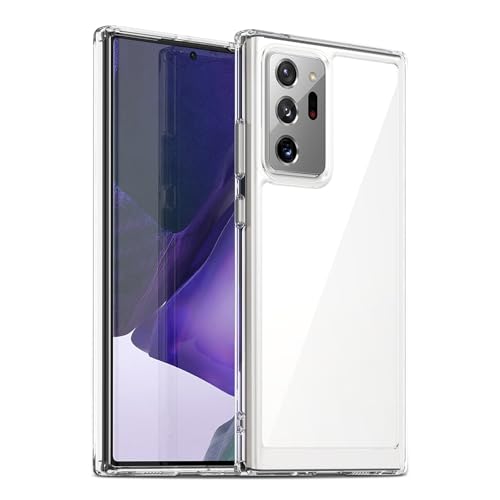 Case for Samsung Galaxy Note 20 Ultra, Military Grade Drop Protection Phone Case, Yellowing Resistant, Anti-Scratch Hard PC Back, Shockproof Hard Ultra-Thin Protective Cover, Clear - size: Samsung Galaxy Note 20 Ultra
