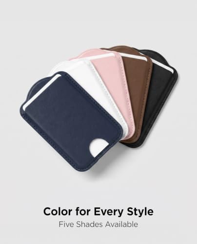 ENCASED Magnetic Wallet for Samsung Phones (Compatible with MagSafe) Premium PU leather Slim Card Holder Designed for Galaxy S25, S25 Plus, S25 Ultra (Pink) - color: Pink