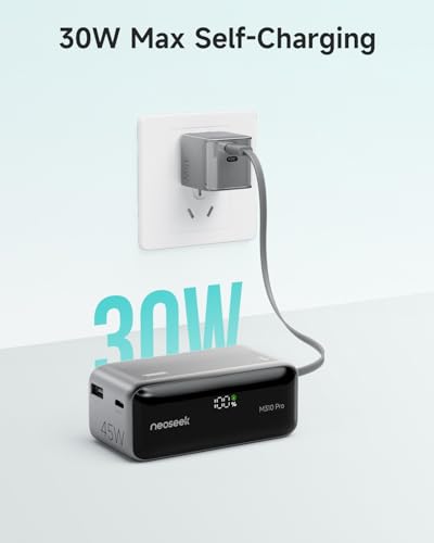 Ultra Mini Portable Charger, 10000mAh 45W Fast Charging Power Bank