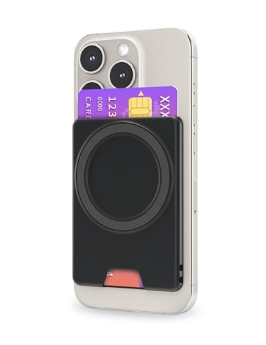 PROfezzion Double Sided Magnetic Wallet 2-Card Holder for MagSafe iPhones - color: Black