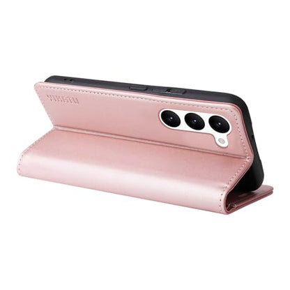 Compatible with Samsung Galaxy S23 Wallet Case PU Leather Flip Folio Case with Card Holder Magnetic Closure Shockproof Protective Phone Cover Rose Gold - color: Rose Gold, size: Samsung S23