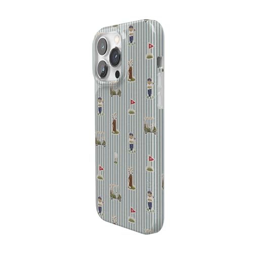 Casely iPhone 14 Pro Case | Clubhouse | The Caddie Print | Compatible with MagSafe | Classic Ultra Thin Design - color: Clubhouse | The Caddie Print, size: Iphone 14 Pro