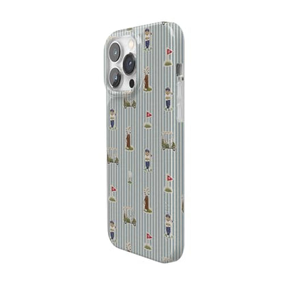 Casely iPhone 14 Pro Case | Clubhouse | The Caddie Print | Compatible with MagSafe | Classic Ultra Thin Design - color: Clubhouse | The Caddie Print, size: Iphone 14 Pro