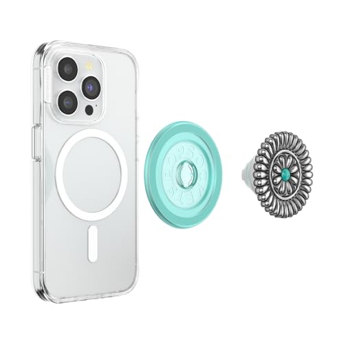 PopSockets Phone Grip for MagSafe, Magnetic Holder- Enamel Stamped - color: Enamel Stamped, style: MagSafe