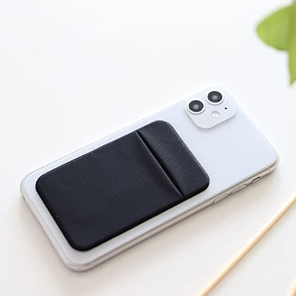 Fulgamo Phone Wallet Stick on,Card Holder for Phone Case,Phone Card Holder - color: Black,Black,Black