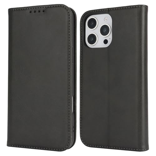 Wallet Case for iPhone 16 Pro Max,Purse with Card Slot,6.9",Black | Premium PU Leather, Flip Folio Purse Case, with Card Slot, Stand Holder,Magnetic Closure, TPU Shockproof Protective Case - color: Black, size: iPhone 16 Pro Max
