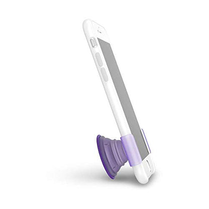 PopSockets 접착식 폰 그립, 홀더, 휴대폰 스탠드, 퍼플 - 피어스 바이올렛 - color: 피어스 바이올렛 반투명, style: 아이폰 11 프로