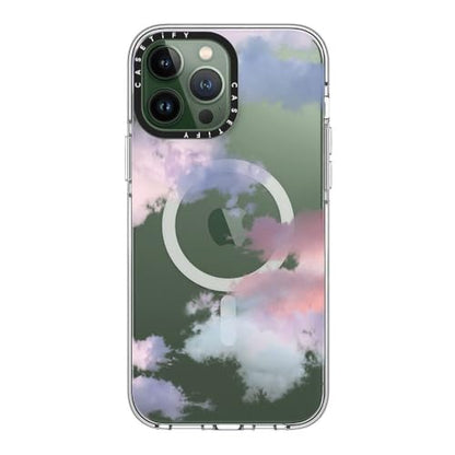 CASETiFY for iPhone 13 Pro Max Case - Impact Clear Compatible with MagSafe | Not Yellowing | 6.6 ft. 3x Military Grade Drop Protection | Clouds | Clear - color: Clouds, size: Iphone 13 Pro Max (6.7")