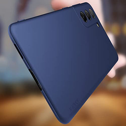 X-level for Samsung Galaxy S21+ Plus Case Slim Fit Soft TPU Super Thin [Guardian Series] S21 Plus Phone Back Cover Light Protective Matte Finish Coating Case Compatible Samsung S21+ Plus-Navy Blue - color: Navy blue