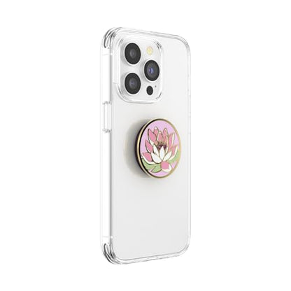 PopSockets Adhesive Phone Grip, Holder- Water Lily - color: Water Lily, style: Adhesive