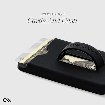 Case-Mate Magnetic Card Holder/Wallet for iPhone with Loop Grip - Black - color: Black