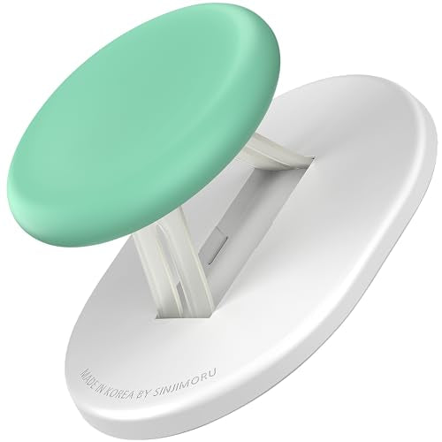 Sinjimoru Magnetic Phone Grip, Magnetic Phone Holder Compatible with MagSafe Stand, Ensuring Finger Comfort for iPhone 16 15 14 13 12, M-Mini Tok Mint - color: Mint