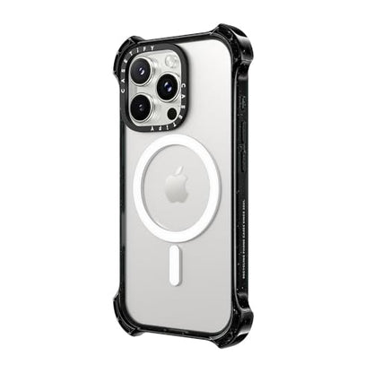 CASETiFY for iPhone 16 Pro Case - Bounce Compatible with MagSafe | Shockproof | 21.3 ft. 6X Military Grade Drop Protection | Black - color: Clear Black, size: Iphone 16 Pro (6.3")