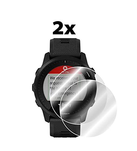 IPG for Garmin Forerunner 945 LTE Hydrogel Screen Protector (2 Units) Invisible HD Clear Film Anti Scratch Guard-Smooth/Self-Healing/Bubble for Forerunner945LTE - size: Forerunner 945 LTE